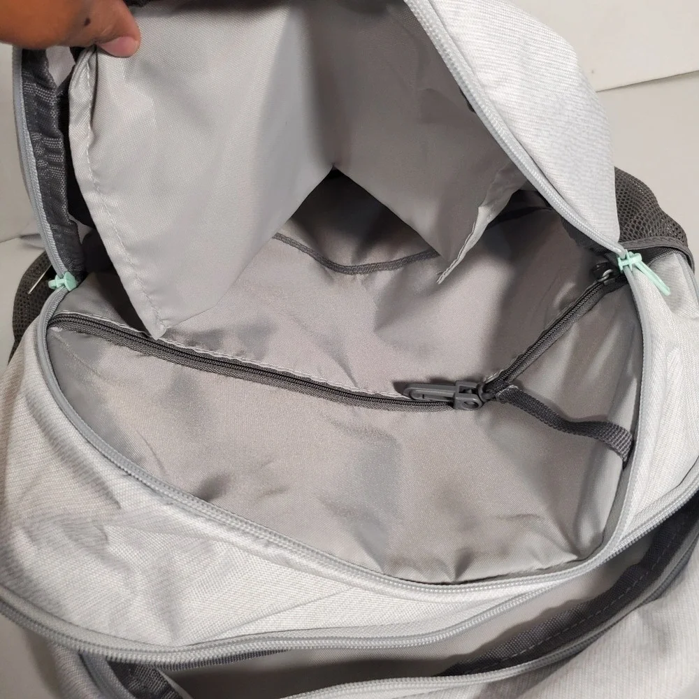 Adidas Excelerator Backpack Twill White Semi Flash Aqua Blue Durable School Bag‎